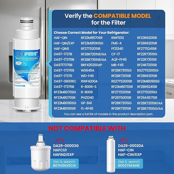 ICEPURE DA97-17376B Refrigerator Water filter Compatible - Image 2