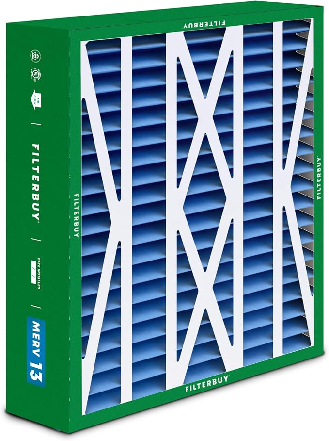 Filterbuy 20x23x5 Air Filter MERV 13 Optimal Smoke & Allergy Defense, Pleated - Image 8