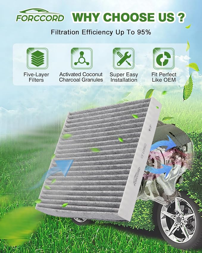 Cabin & Engine Air Filter Fits for Highlander 3.5L/2.7L Gas Only, Sienna - Image 3