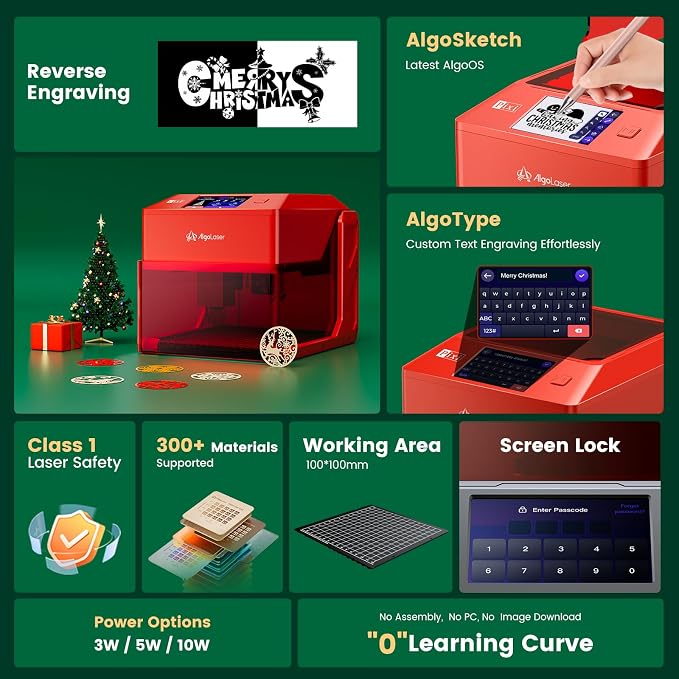 AlgoLaser 3W Laser Engraver Machine: Portable & Smart - Image 2