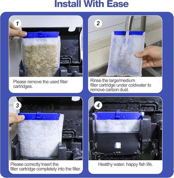 12-Pack Large Replacement Filter Cartridges Compatible - Image 5