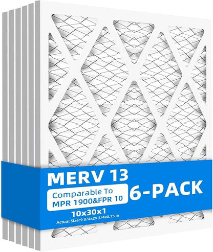 10x30x1 Air Filters, MPR 1900 & FPR 10, MERV 13 Pleated Air Filter by Chenzhit