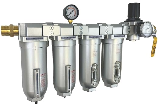 1/2" NPT Industrial Moisture Removing Particulate Filter and Oil Removing - Image 2