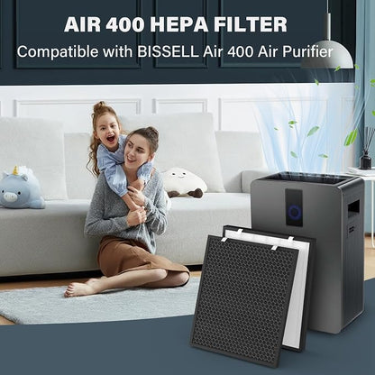 Air400 Replacement Filter for Bissell Air400, 1 H13 True HEPA and 1 Activated - Image 5