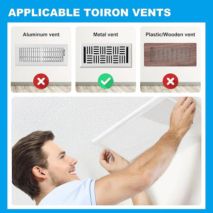 4-Pack 5"x11" White Powerful Magnetic Vent Covers - Image 5