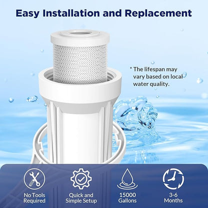 Membrane Solutions 5 Micron 2.5" x 10" CTO Carbon Block Water Filter Cartridge - Image 6