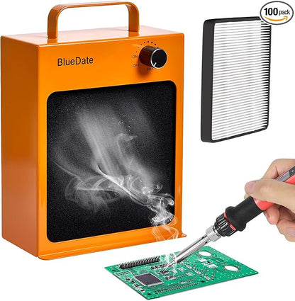 HEPA Solder Fume Extractor Fan Solder Smoke Absorber DIY Work Fan by BlueDate