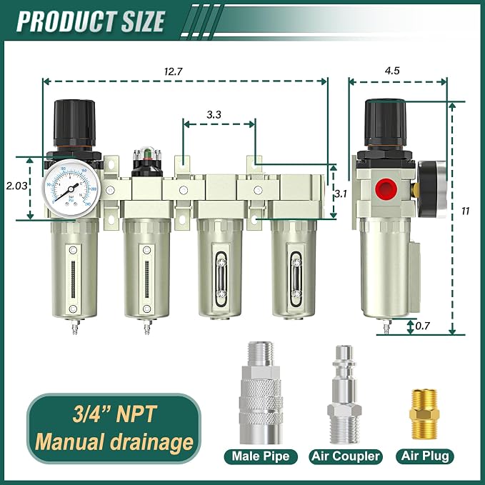 Industrial Grade 4-Stage Air Drying System, 3/4" NPT - Image 2