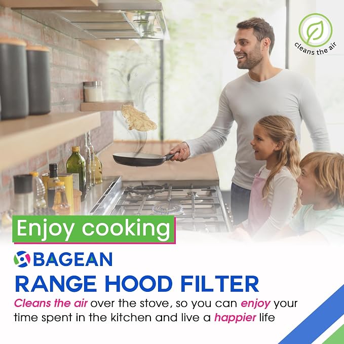Bagean Stove Hood Vent Filter 11.81"x17.32" BPS1FA36 Compatible - Image 6