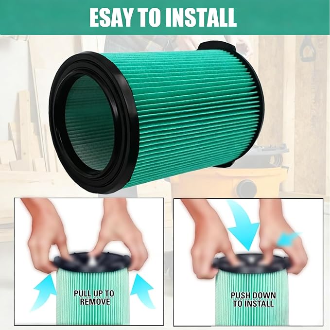 2 Pack VF6000 5-Layer Pleated Replacement Vacuum Filter Compatible - Image 5