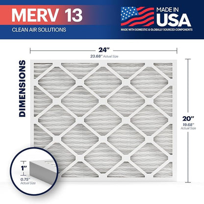 BNX TruFilter 20x24x1 Air Filter MERV 13 - Image 2