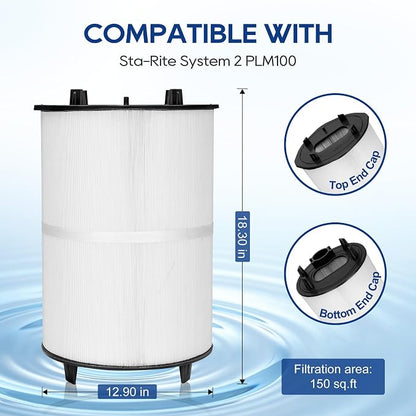 Miory 27002-0200S Pool Fliter Cartridges, Replacement - Image 2