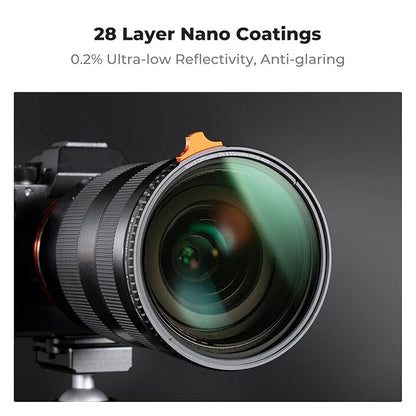 K&F CONCEPT 67mm Black Diffusion Mist 1/4 Effect & Variable ND2-400 Neutral - Image 6