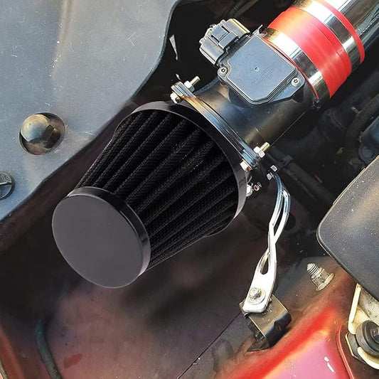 Mtsooning Motorcycle Pod Air Filter, 2.36" Round Tapered Intake Cleaner - Image 2