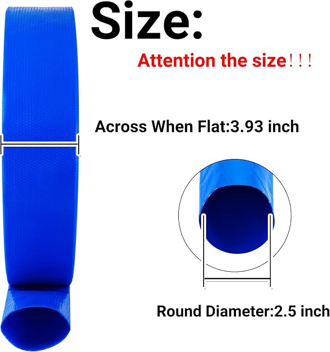 2.5" x 50 FT Pool Backwash Hose, - Image 2