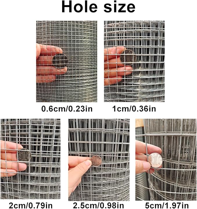 Garden Chicken Wire Animals Enclosure 304 Stainless Steel Woven Wire Mesh - Image 2