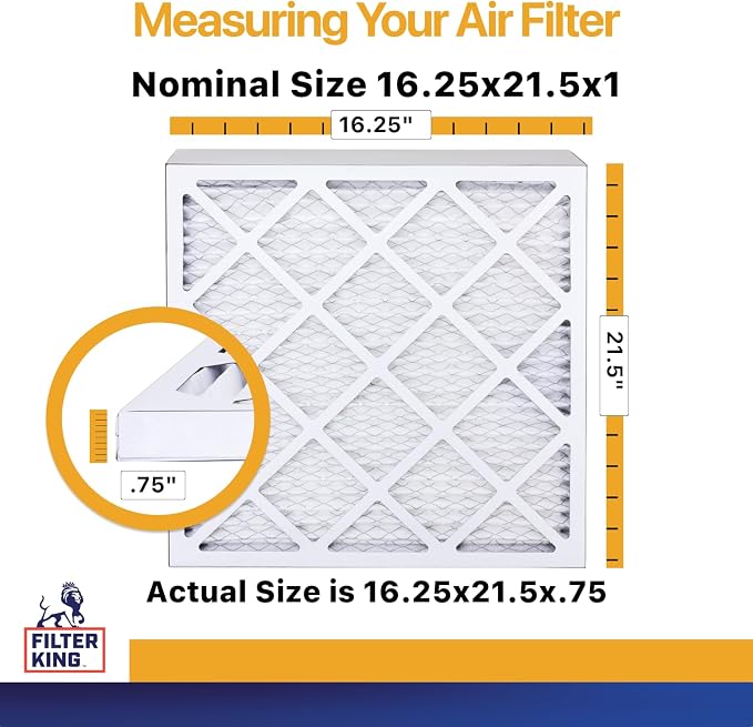 Filter King 16.25x21.5x1 Air Filter | 6-PACK | MERV 13 HVAC Pleated A/C Furnace - Image 2