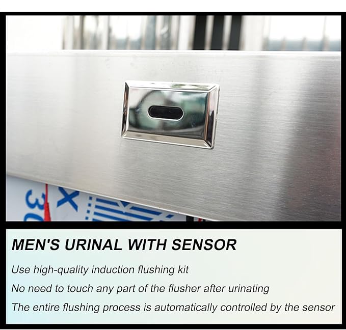 Wall-Mounted Stainless Steel Urinal Trough - Image 6