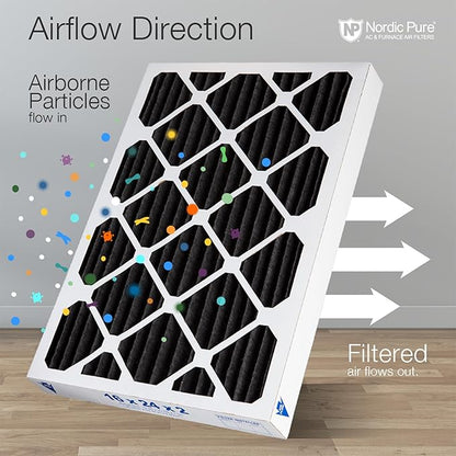 Nordic Pure 16x20x2 Pure Carbon Pleated Odor Reduction Merv 8 Furnace Filters 3 - Image 8