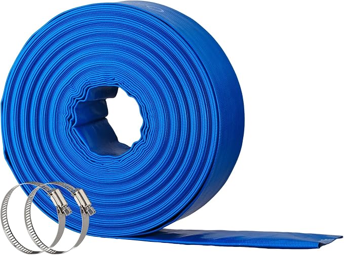 2" x 50FT Pool Backwash Hose, Heavy-Duty Pool Hose, Lay Flat Discharge Hose by Unknown