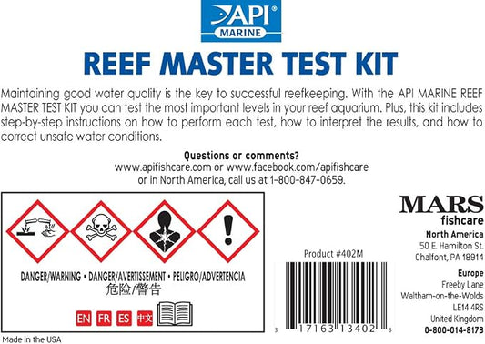 API REEF MASTER TEST KIT Reef Aquarium Water Test Kit 1-Count - Image 2