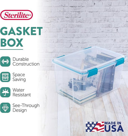 Sterilite 16-Pack Gasket Box, Weather-Resistant Storage Bins - Image 4