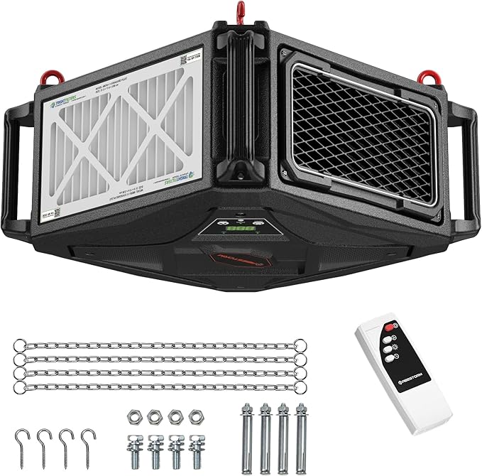 Abestorm 270 Degree Intake Air Filtration System, 780 CFM Workshop Hanging Dust by AbestormSolutionsINC