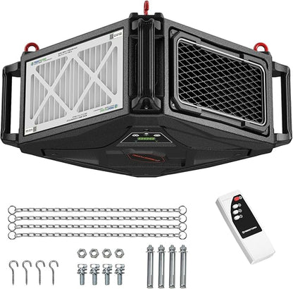 Abestorm 270 Degree Intake Air Filtration System, 780 CFM Workshop Hanging Dust by AbestormSolutionsINC