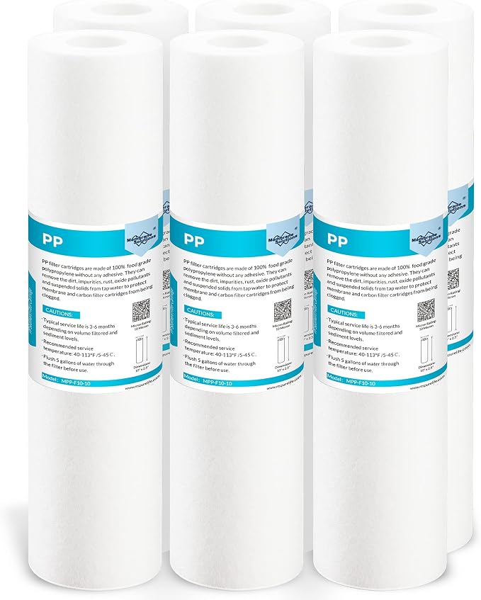 Membrane Solutions 10 Micron Sediment Water Filter Replacement Polypropylene by MembraneSolutions