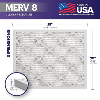 BNX TruFilter 20x25x1 Air Filter MERV 8 - Image 2
