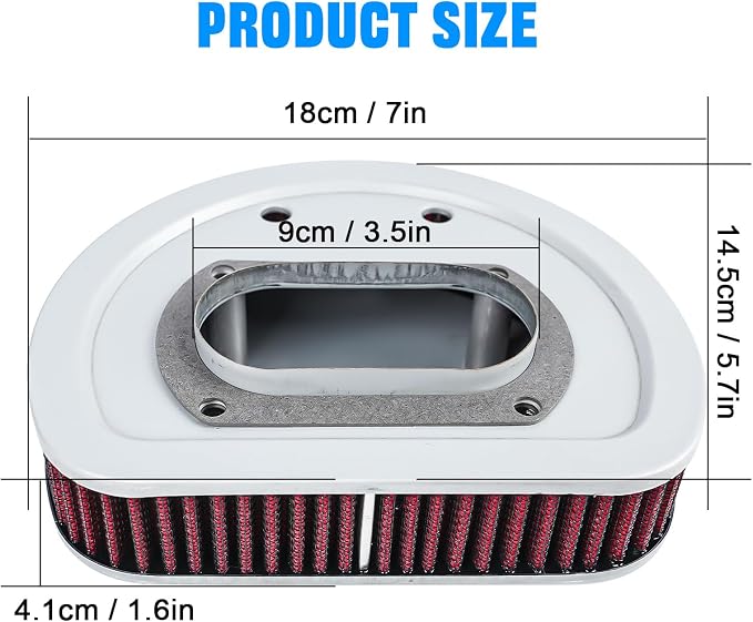 Motorcycle Air Filter 29462-99 1011-4208 High Flow Intake Cleaner Accessories - Image 7