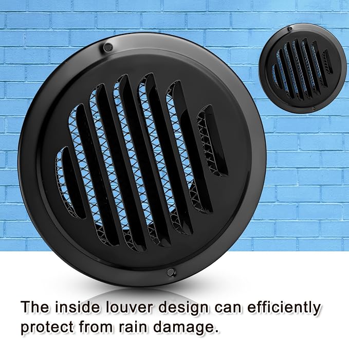 Zonon 12 Pcs Stainless Steel Soffit Vents 4 Inch Round Dryer Vent Cover - Image 6