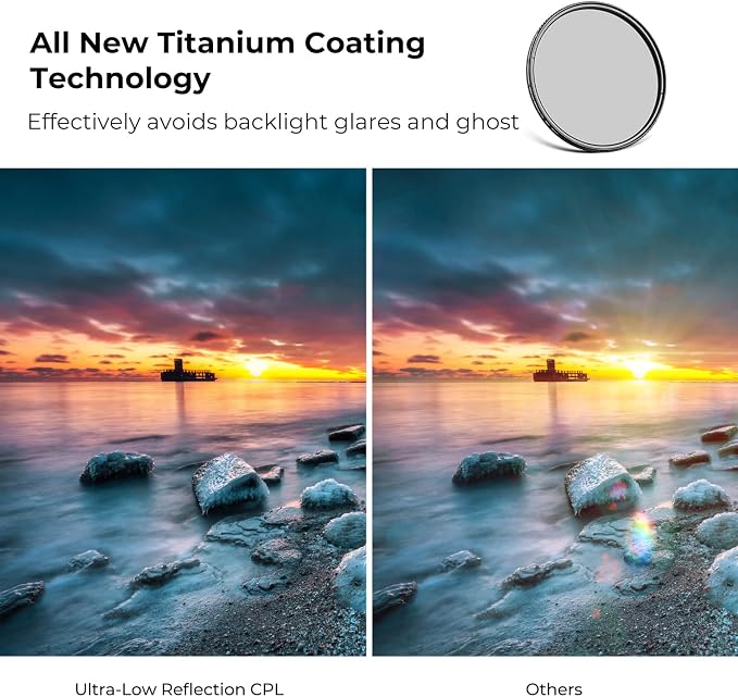 K&F CONCEPT 49mm Ultra-Low Reflectivity Circular Polarizers Filter 28 - Image 3