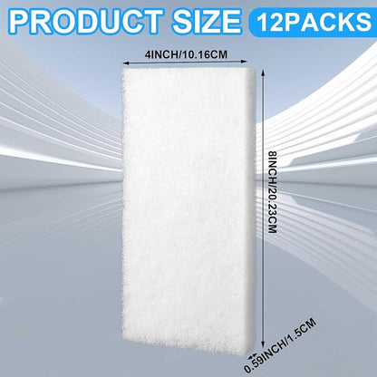 6 Pack Filter Pads for Aquarium Fish Tanks, Aquarium Polyethylene Media Pads - Image 2