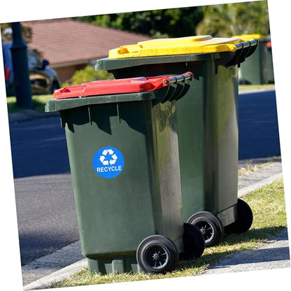 TEHAUX 8pcs Garbage Bin Sticker Waste Sorting Recycling Labels PVC Trash Can - Image 3