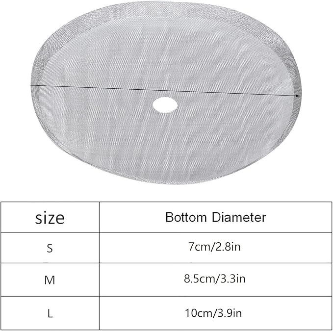 5Pcs 304 Stainless Steel Coffee Mesh Filter Portable Reusable Cofffe Pot Mesh - Image 2