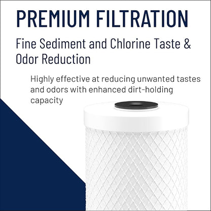 Pentair Pentek CBC20-BB Big Blue Carbon Water Filter, Whole House Carbon Block - Image 6