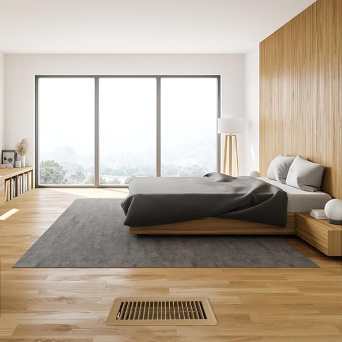 VOISEN Floor Register 4x10, 10 Pack Brown Floor Register Vents, Heavy Duty - Image 3