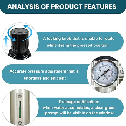 Upgraded 3/4" NPT Heavy Duty Industrial Grade 4 Stage Air Drying System - Image 2