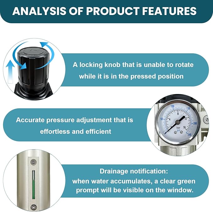 Upgraded 3/4" NPT Heavy Duty Industrial Grade 3 Stage Air Drying System - Image 2