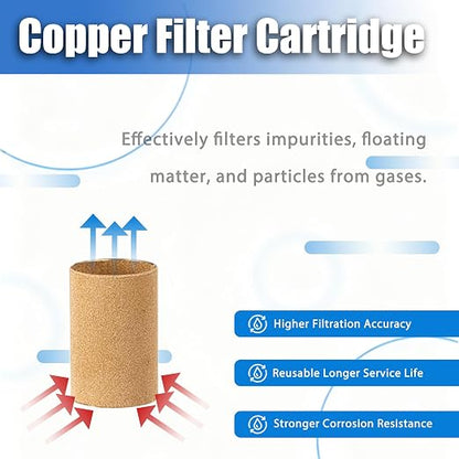 HengMinLingTong 1”NPT Compressed Air Filter Regulator Piggyback Combo, auto - Image 4