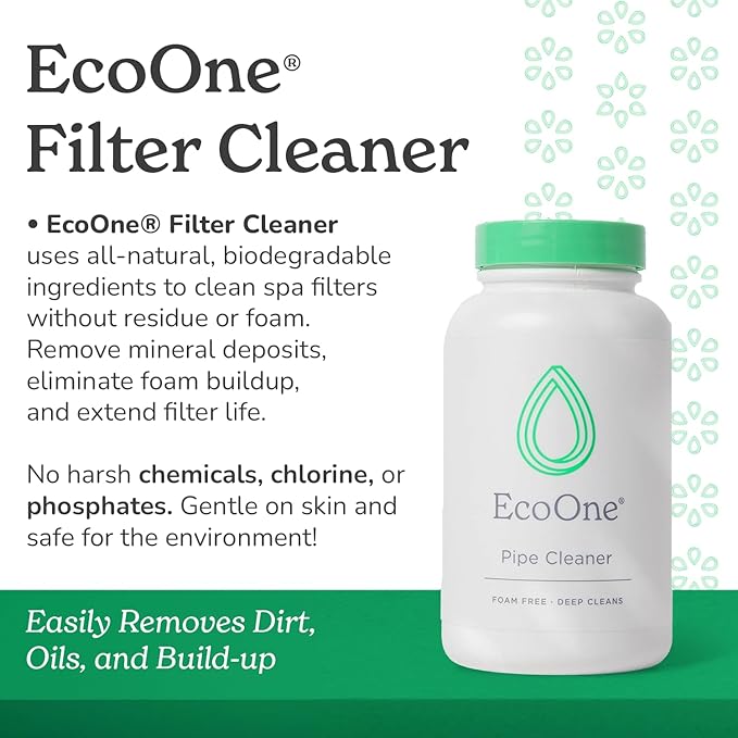 ecoone Filter Cleaner All-Natural Spa & Hot Tub Filter Cleaner | Foam-Free - Image 2
