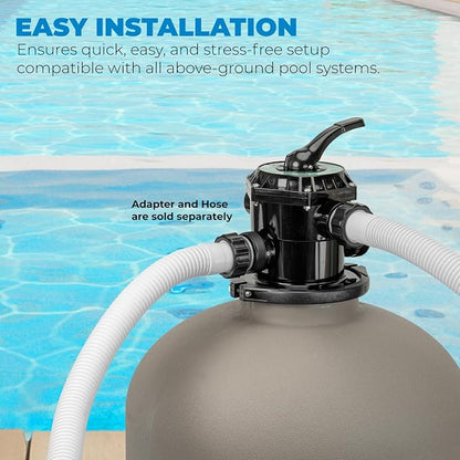 XtremepowerUS 24" Sand Filter Inground Ground Above Ground System Swimming Pool - Image 3