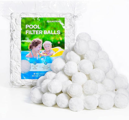 AQUASTRONG Pool Filter Balls for Sand Filters, 4.6 lbs Reusable Pool Sand by AQUASTRONG%E2%80%94%E2%80%94POWERYOURWATER