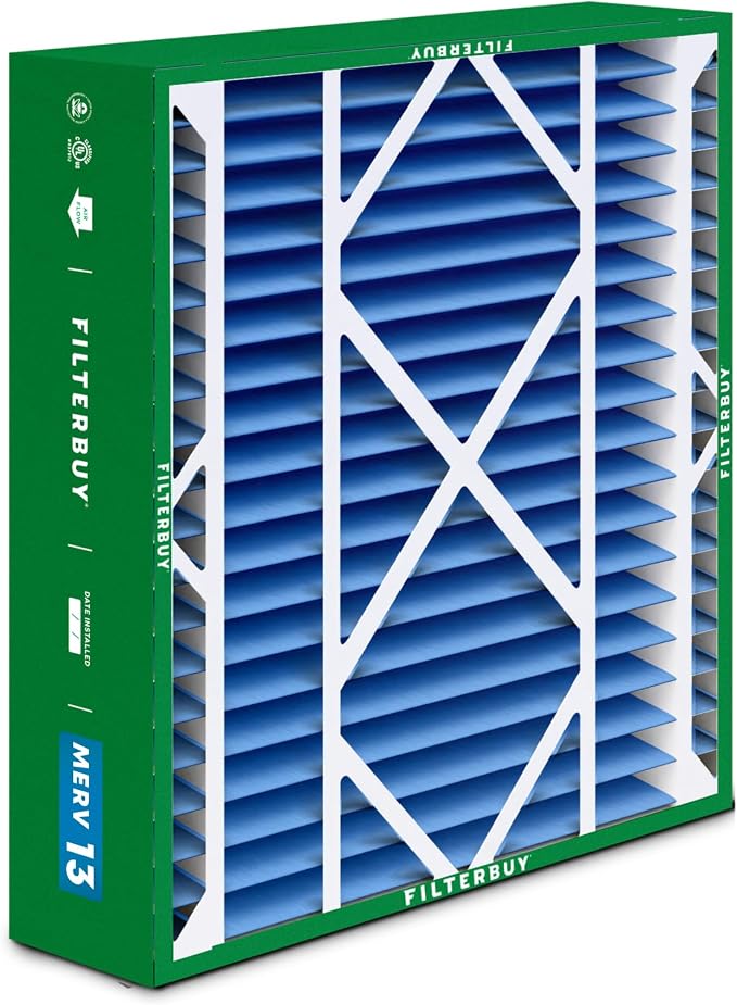 Filterbuy 20x21x5 Air Filter MERV 13 Optimal Smoke & Allergy Defense, - Image 8