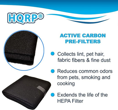 HQRP 2x Activated Carbon Filter Pad Cut To Fit Air Filter Roll - Image 3