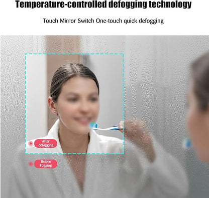 JSLJDM 800 mm Illuminated Backlit LED Bathroom Mirror, Wall Mounted - Image 5