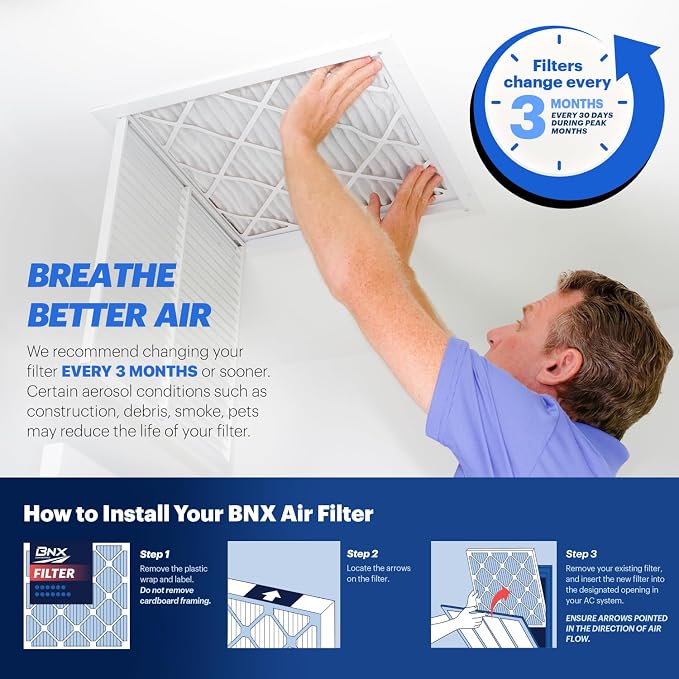 BNX TruFilter 24x30x1 Air Filter MERV 13 - Image 7