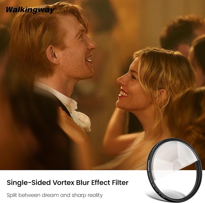 Walking Way 77mm Split Halo FX Prism Lens Filter, Rotating Half-Frame Blur & - Image 3