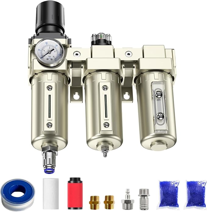 3/4" NPT 3 Stage Air Drying System, Heavy Duty Industrial Grade Air Compressor by Unknown